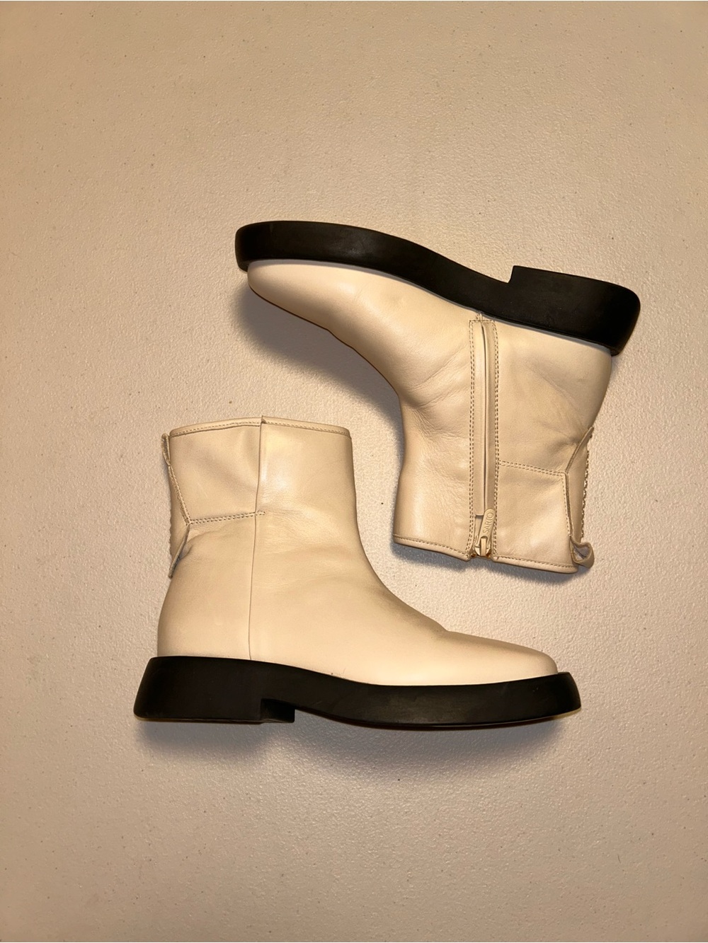 Franco Sarto Women’s Etna2 Leather Ankle Combat Boots - Size 7